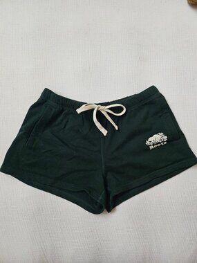 Roots Green Drawstring Sweat Shorts